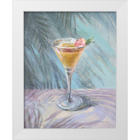 Happy Hour I White Modern Wood Framed Art Print by Nai, Danhui