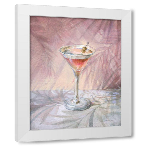 Happy Hour II White Modern Wood Framed Art Print by Nai, Danhui
