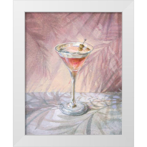 Happy Hour II White Modern Wood Framed Art Print by Nai, Danhui