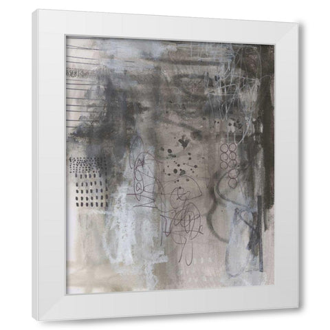 Gray Matter I White Modern Wood Framed Art Print by Prahl, Courtney
