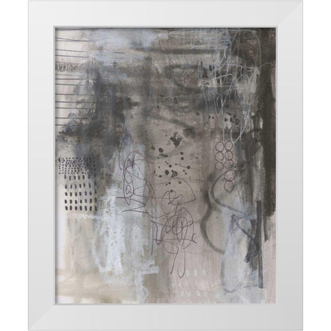 Gray Matter I White Modern Wood Framed Art Print by Prahl, Courtney