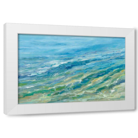 Seabed White Modern Wood Framed Art Print by Vassileva, Silvia