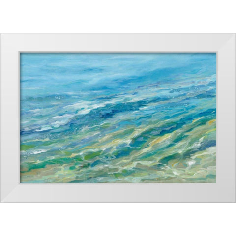 Seabed White Modern Wood Framed Art Print by Vassileva, Silvia
