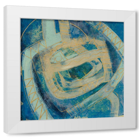 Mid Modern Tile II White Modern Wood Framed Art Print by Vassileva, Silvia