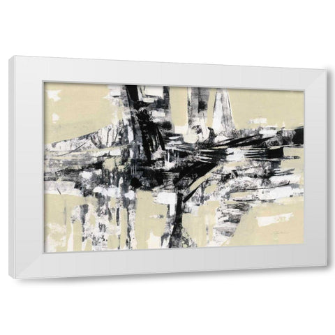 Graphic Fishermans Net White Modern Wood Framed Art Print by Vassileva, Silvia