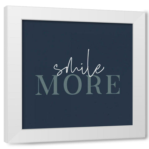 Daily Affirmations I White Modern Wood Framed Art Print by Wild Apple Portfolio