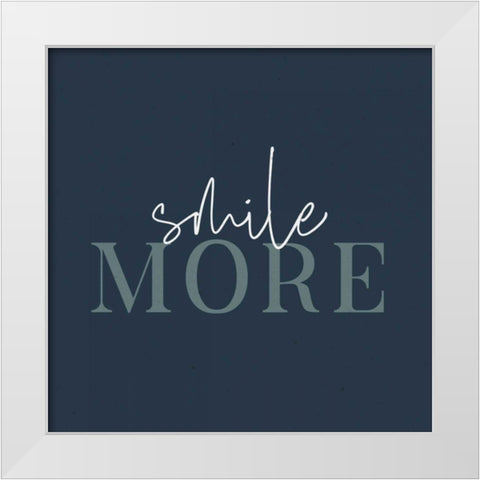 Daily Affirmations I White Modern Wood Framed Art Print by Wild Apple Portfolio