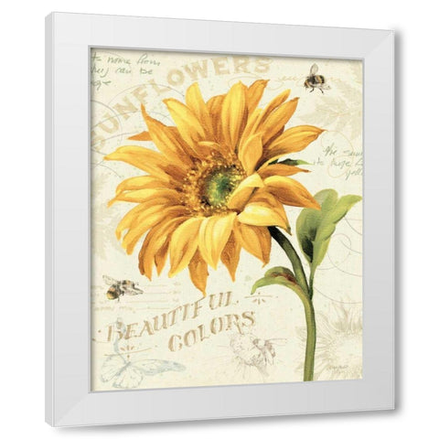 Under the Sun II White Modern Wood Framed Art Print by Audit, Lisa