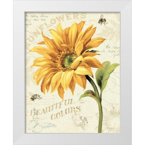 Under the Sun II White Modern Wood Framed Art Print by Audit, Lisa