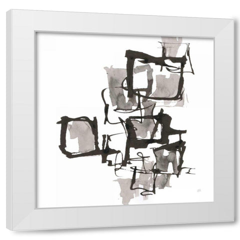 Boxed In I White Modern Wood Framed Art Print by Paschke, Chris