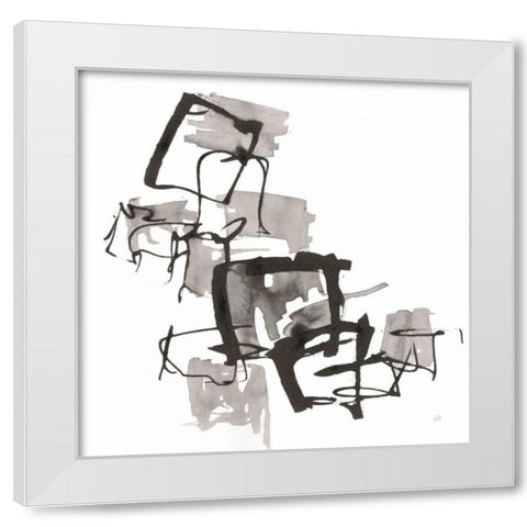 Boxed In II White Modern Wood Framed Art Print by Paschke, Chris
