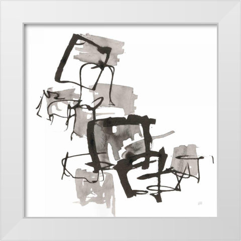Boxed In II White Modern Wood Framed Art Print by Paschke, Chris