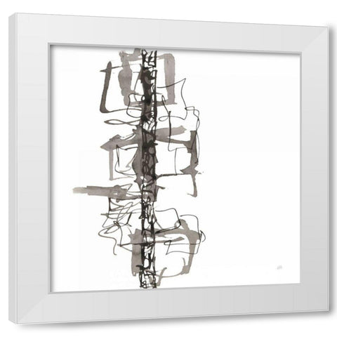 Rope Ladder I White Modern Wood Framed Art Print by Paschke, Chris