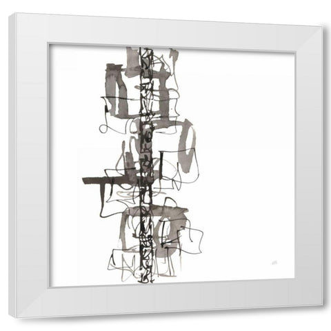 Rope Ladder II White Modern Wood Framed Art Print by Paschke, Chris