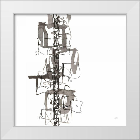 Rope Ladder II White Modern Wood Framed Art Print by Paschke, Chris