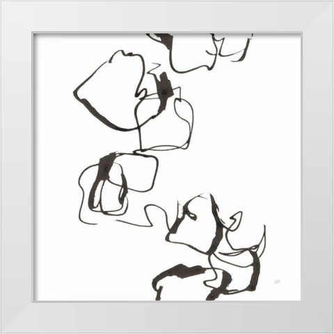 Stoned II White Modern Wood Framed Art Print by Paschke, Chris