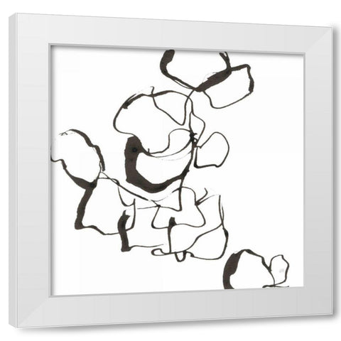 Stoned III White Modern Wood Framed Art Print by Paschke, Chris