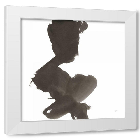 Swash II White Modern Wood Framed Art Print by Paschke, Chris