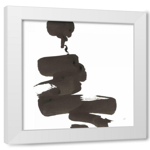 Swash IV White Modern Wood Framed Art Print by Paschke, Chris