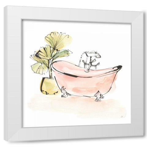 Tub VI White Modern Wood Framed Art Print by Paschke, Chris