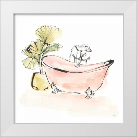 Tub VI White Modern Wood Framed Art Print by Paschke, Chris