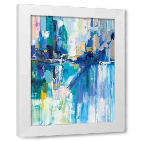 Thru the Glass White Modern Wood Framed Art Print by Vertentes, Jeanette