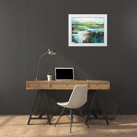 To and From White Modern Wood Framed Art Print by Vertentes, Jeanette