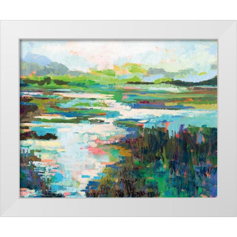 To and From White Modern Wood Framed Art Print by Vertentes, Jeanette