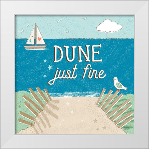 Sea and Me II White Modern Wood Framed Art Print by Averinos, Melissa