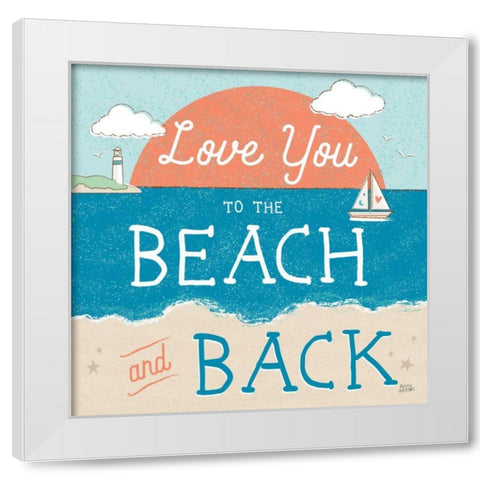 Sea and Me III White Modern Wood Framed Art Print by Averinos, Melissa