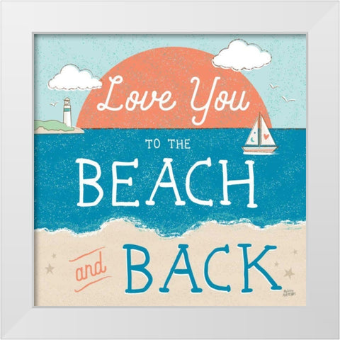 Sea and Me III White Modern Wood Framed Art Print by Averinos, Melissa