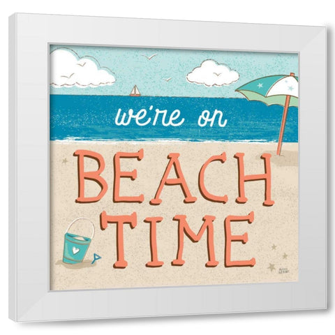 Sea and Me IV White Modern Wood Framed Art Print by Averinos, Melissa