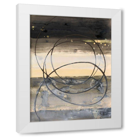 Horizon Balance I Light White Modern Wood Framed Art Print by Hristova, Albena