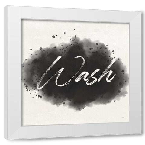Laundry Splash I White Modern Wood Framed Art Print by Aiken, Jess