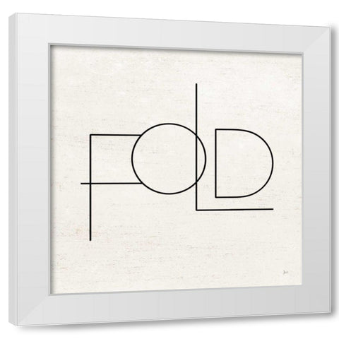 Wash Dry Fold III White Modern Wood Framed Art Print by Aiken, Jess
