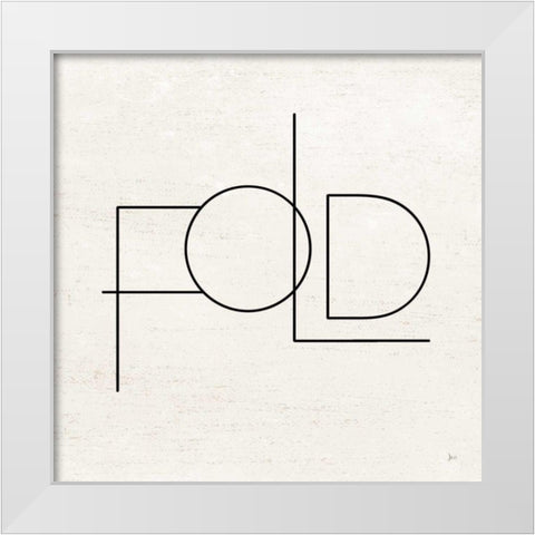 Wash Dry Fold III White Modern Wood Framed Art Print by Aiken, Jess