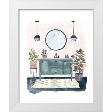 Lulus Powder Room White Modern Wood Framed Art Print by Panganiban, Karyn