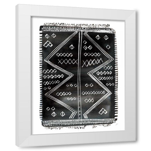 Berber Rug I White Modern Wood Framed Art Print by Panganiban, Karyn