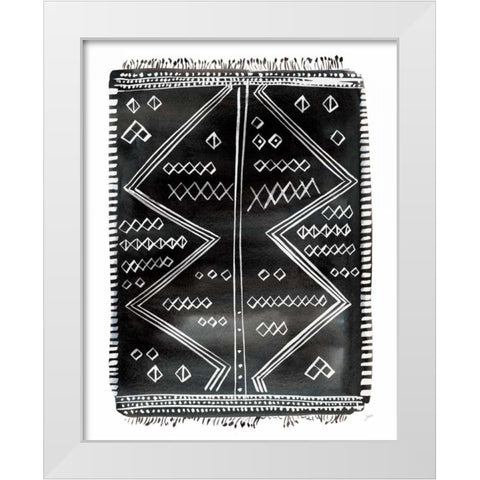 Berber Rug I White Modern Wood Framed Art Print by Panganiban, Karyn