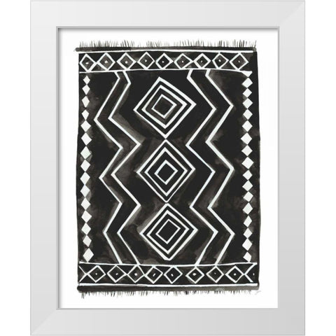 Berber Rug II White Modern Wood Framed Art Print by Panganiban, Karyn