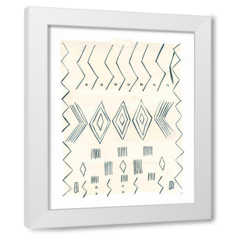 Berber Rug IV White Modern Wood Framed Art Print by Panganiban, Karyn