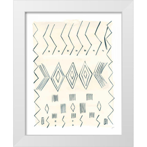 Berber Rug IV White Modern Wood Framed Art Print by Panganiban, Karyn