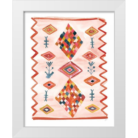 Berber Rug VII White Modern Wood Framed Art Print by Panganiban, Karyn