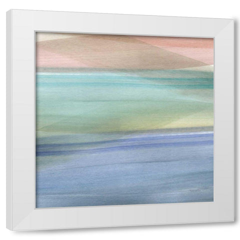 Soft Summer III White Modern Wood Framed Art Print by Charro, Mercedes Lopez