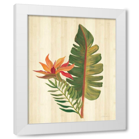 Tropical Garden VI White Modern Wood Framed Art Print by Vassileva, Silvia