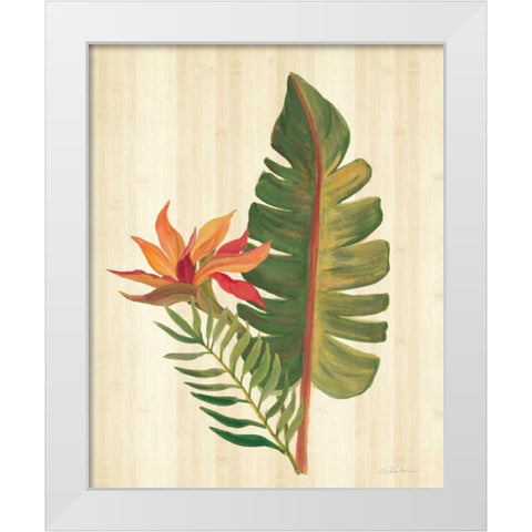 Tropical Garden VI White Modern Wood Framed Art Print by Vassileva, Silvia