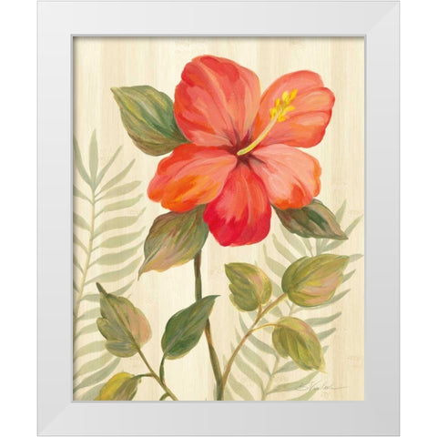 Tropical Garden XI White Modern Wood Framed Art Print by Vassileva, Silvia