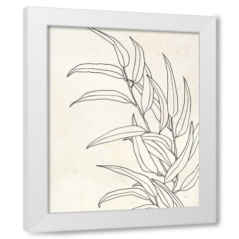 Eucalyptus II White Modern Wood Framed Art Print by Panganiban, Karyn