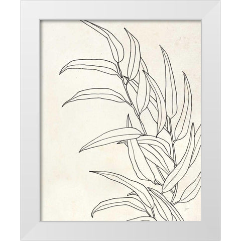 Eucalyptus II White Modern Wood Framed Art Print by Panganiban, Karyn