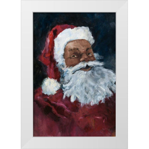 Jolly Santa II Crop White Modern Wood Framed Art Print by Tillmon, Avery